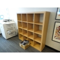 Sugar Maple 60 in. 4 x 4 Cube Storage Shelf